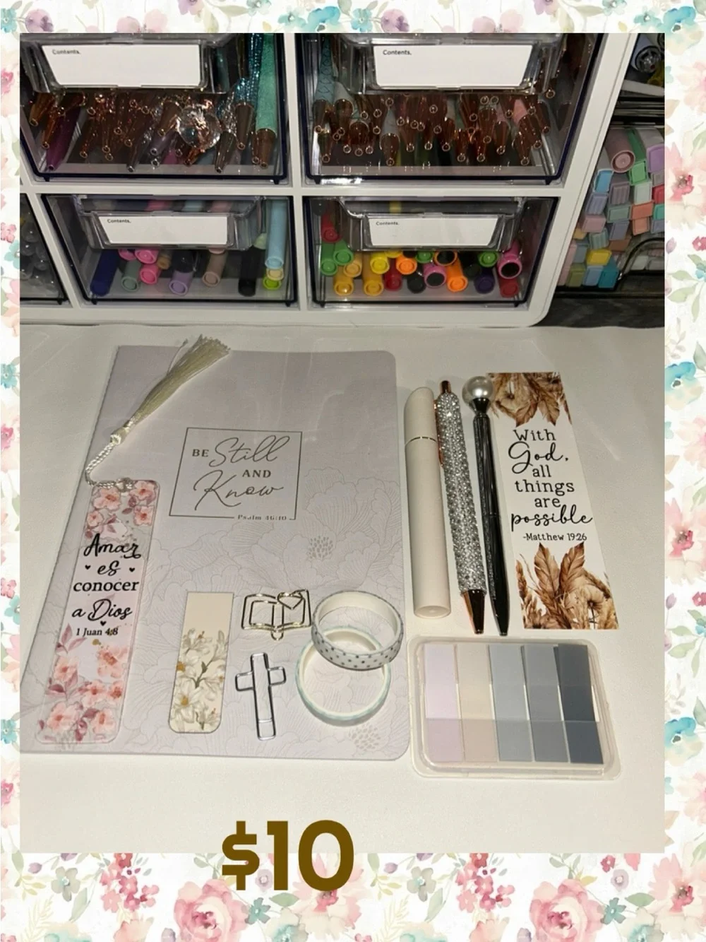 N/A floral journal